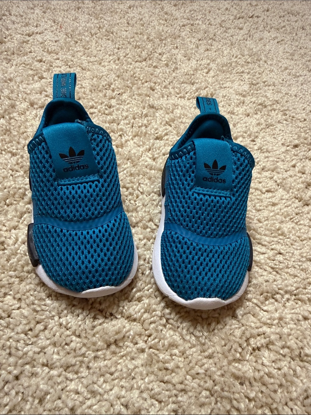 adidas Kids Slip-On Sneakers in Teal